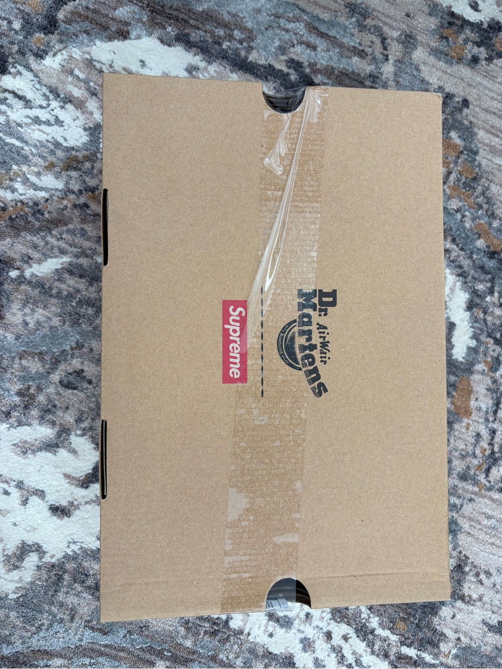 Dr. Martens x Supreme Collaboration Shoe Box - Brown & Red
